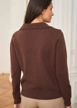 Motus Boutique Mailles^Gilet Mia Marron-GiletMia