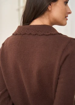 Motus Boutique Mailles^Gilet Mia Marron-GiletMia