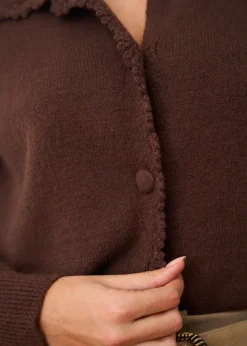 Motus Boutique Mailles^Gilet Mia Marron-GiletMia