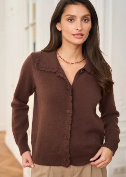 Motus Boutique Mailles^Gilet Mia Marron-GiletMia