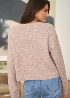 Motus Boutique Mailles^Gilet Myrielle Taupe-GiletMyrielle