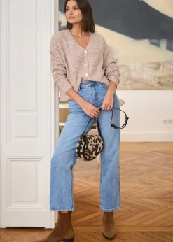 Motus Boutique Mailles^Gilet Myrielle Taupe-GiletMyrielle