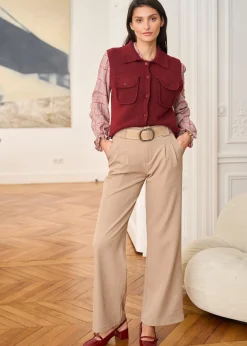Motus Boutique Mailles^Gilet Olga Bordeaux-GiletOlga