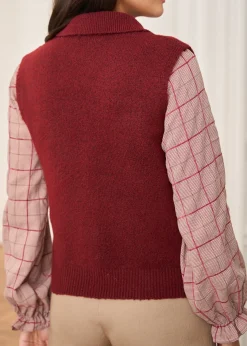 Motus Boutique Mailles^Gilet Olga Bordeaux-GiletOlga