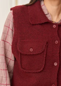 Motus Boutique Mailles^Gilet Olga Bordeaux-GiletOlga