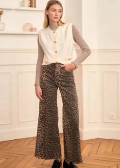 Motus Boutique Mailles^Gilet Sienne Ecru-GiletSienne