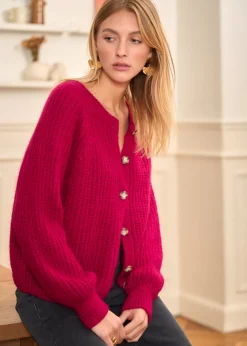 Motus Boutique Mailles^Gilet Soho Framboise-GiletSoho