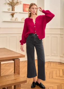 Motus Boutique Mailles^Gilet Soho Framboise-GiletSoho
