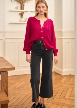 Motus Boutique Mailles^Gilet Soho Framboise-GiletSoho