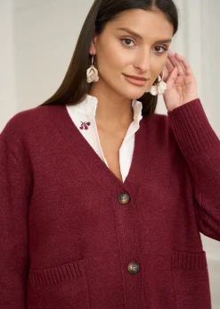 Motus Boutique Mailles^Gilet Vera Bordeaux-GiletVera