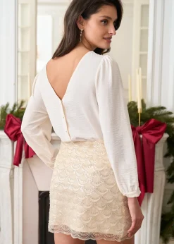 Motus Boutique Jupes & Shorts^Jupe Julie Beige-JupeJulie