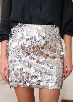 Motus Boutique Jupes & Shorts^Jupe Pauline Argent-JupePauline
