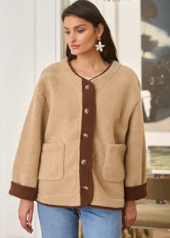 Motus Boutique Vestes & Manteaux^Manteau Isaline Beige-ManteauIsaline