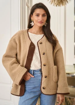Motus Boutique Vestes & Manteaux^Manteau Isaline Beige-ManteauIsaline