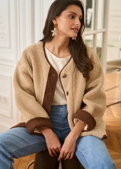 Motus Boutique Vestes & Manteaux^Manteau Isaline Beige-ManteauIsaline