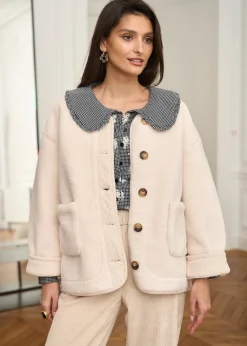 Motus Boutique Vestes & Manteaux^Manteau Isaline Blanc-ManteauIsaline