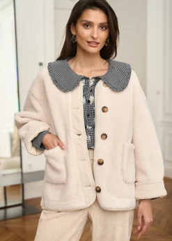 Motus Boutique Vestes & Manteaux^Manteau Isaline Blanc-ManteauIsaline