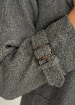 Motus Boutique Vestes & Manteaux^Manteau Isia Gris-ManteauIsia