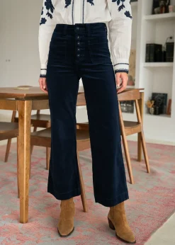 Motus Boutique Pantalons|Denim^Pantalon Viviane Marine-PantalonViviane