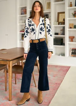 Motus Boutique Pantalons|Denim^Pantalon Viviane Marine-PantalonViviane