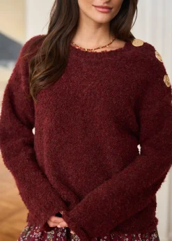 Motus Boutique Mailles^Pull Albane Bordeaux-PullAlbane