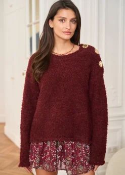 Motus Boutique Mailles^Pull Albane Bordeaux-PullAlbane