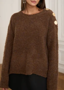 Motus Boutique Mailles^Pull Albane Marron-PullAlbane