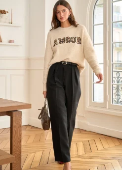 Motus Boutique Mailles^Pull Amour Beige-PullAmour