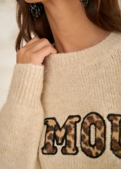 Motus Boutique Mailles^Pull Amour Beige-PullAmour