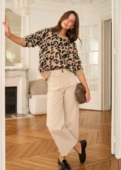Motus Boutique Mailles^Pull Blaise ImpriméLéopard-PullBlaise