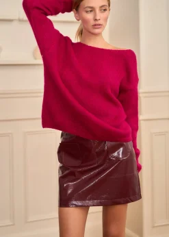 Motus Boutique Mailles^Pull Bohème Framboise-PullBohème
