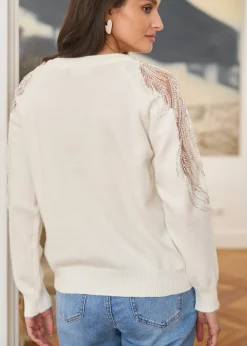 Motus Boutique Mailles^Pull Cosima Blanc-PullCosima