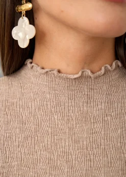 Motus Boutique Mailles^Pull Léana Taupe-PullLéana