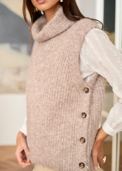Motus Boutique Mailles^Pull Lenny Taupe-PullLenny