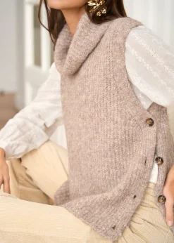 Motus Boutique Mailles^Pull Lenny Taupe-PullLenny