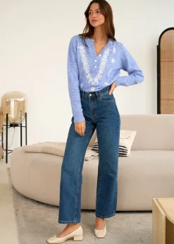 Motus Boutique Mailles^Pull Liora Bleu-PullLiora