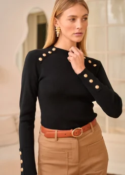 Motus Boutique Mailles^Pull Malone Noir-PullMalone
