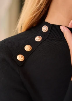Motus Boutique Mailles^Pull Malone Noir-PullMalone