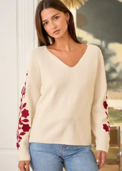 Motus Boutique Mailles^Pull Nolan EcruBordeaux-PullNolan