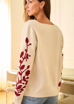 Motus Boutique Mailles^Pull Nolan EcruBordeaux-PullNolan