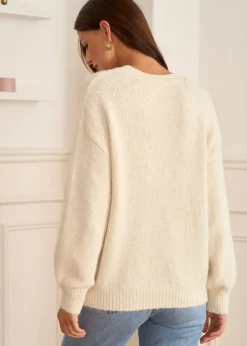 Motus Boutique Mailles^Pull Robin Ecru-PullRobin