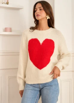 Motus Boutique Mailles^Pull Robin Ecru-PullRobin