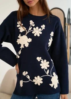 Motus Boutique Mailles^Pull Rosalie Marine-PullRosalie