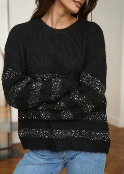 Motus Boutique Mailles^Pull Selma Noir-PullSelma