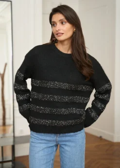 Motus Boutique Mailles^Pull Selma Noir-PullSelma