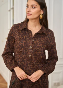 Motus Boutique Robes^Robe Aubane ImpriméLéopard-RobeAubane