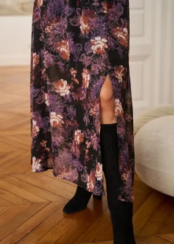 Motus Boutique Robes^Robe Carla ImpriméFondNoir-RobeCarla
