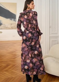 Motus Boutique Robes^Robe Carla ImpriméFondNoir-RobeCarla
