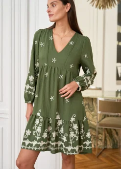 Motus Boutique Robes^Robe Charlotte Kaki-RobeCharlotte