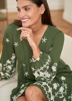 Motus Boutique Robes^Robe Charlotte Kaki-RobeCharlotte